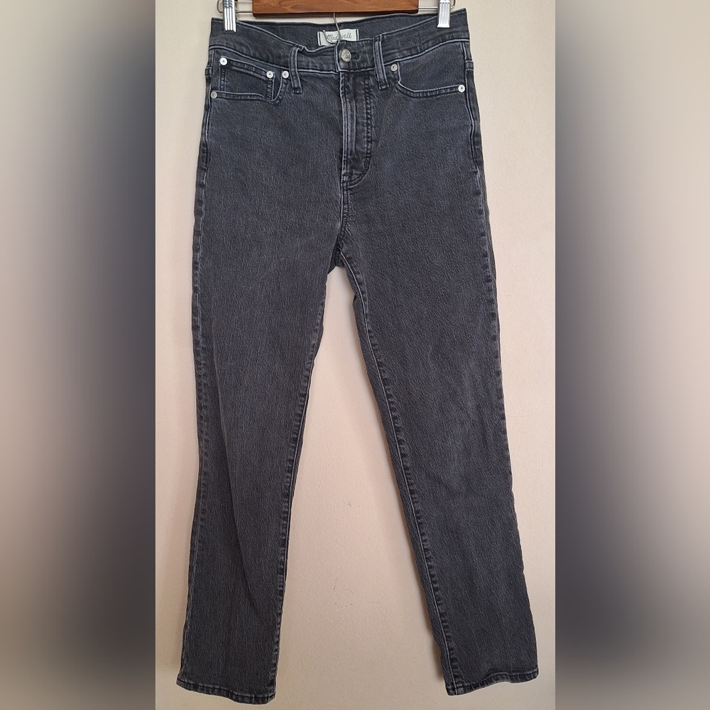 Madewell Straight Leg Charcoal "The Perfect Vintage Jean"